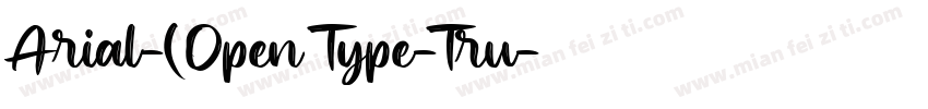 Arial-(Open Type-Tru字体转换